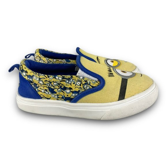 Universal Illumination Minions Sneakers 17730 Slip On Yellow Blue Toddler 11 - Picture 1 of 11